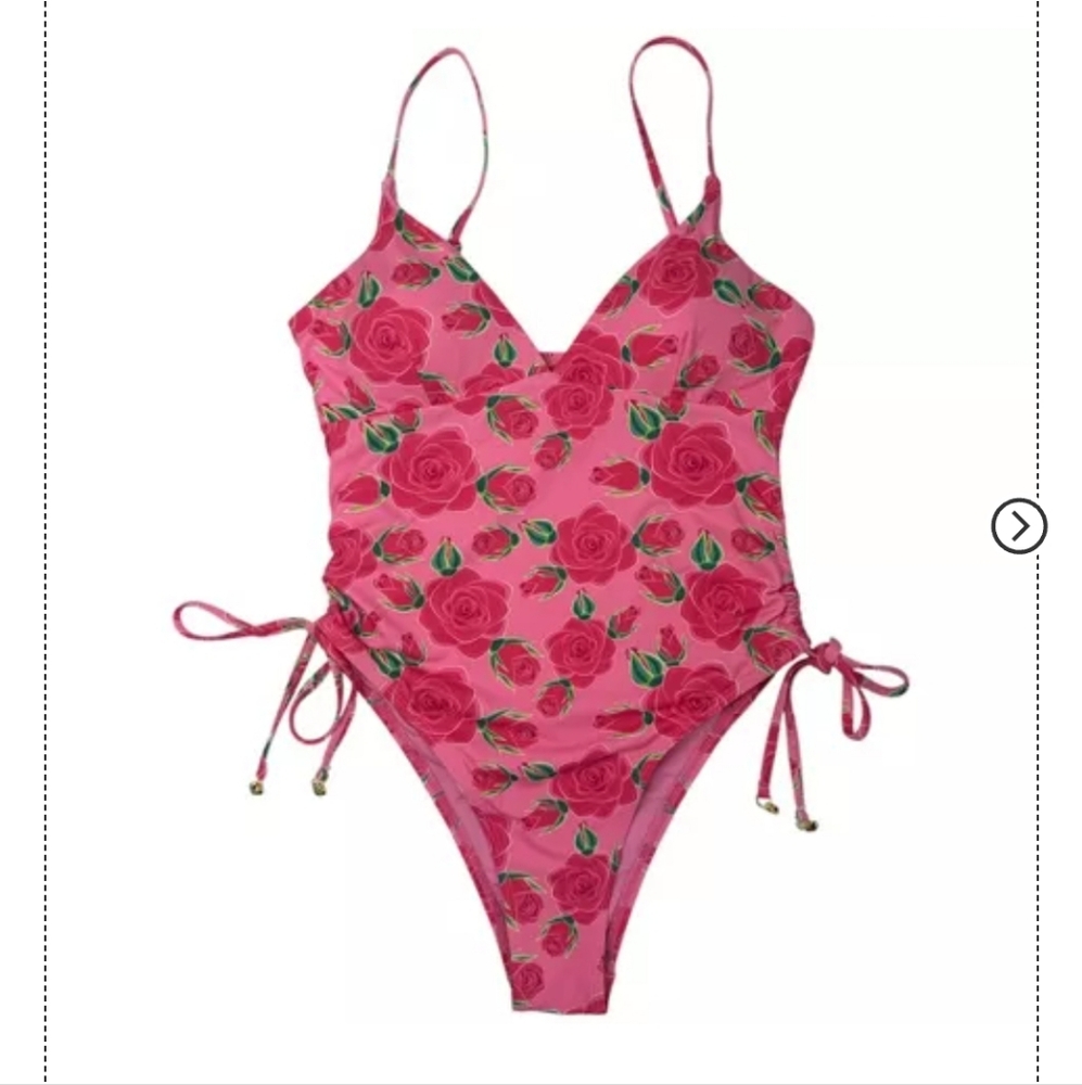 Betsey Johnson One Piece Floral Swimsuit